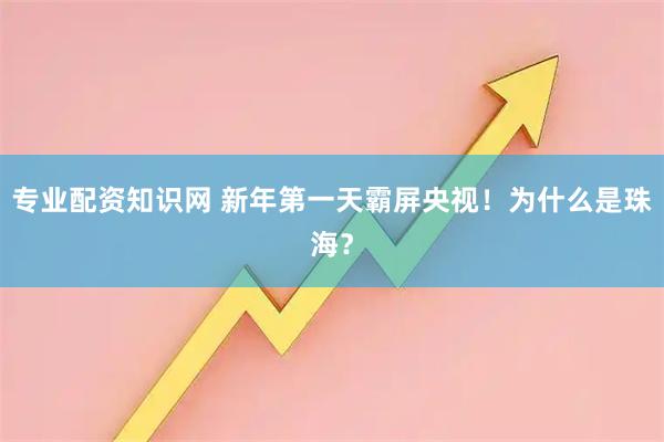 专业配资知识网 新年第一天霸屏央视!为什么是珠海?
